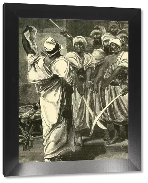 Bagaeus Delivering His Messages to the Persian Guard, 1890. Creator: Unknown
