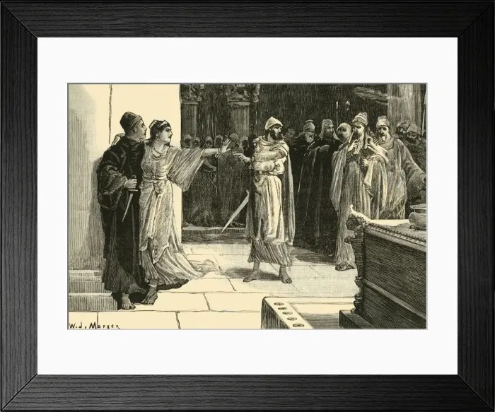 Framed Print : The Mother of Cyrus Saving His Life, 1890. Creator: Unknown Framed Print : The Mother of Cyrus Saving His Life, 1890. Creator: Unknown