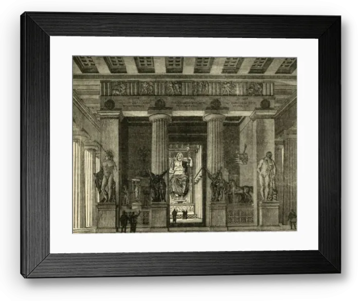 Framed Print : Temple at Olympia, Restored, 1890. Creator: Unknown Framed Print : Temple at Olympia, Restored, 1890. Creator: Unknown