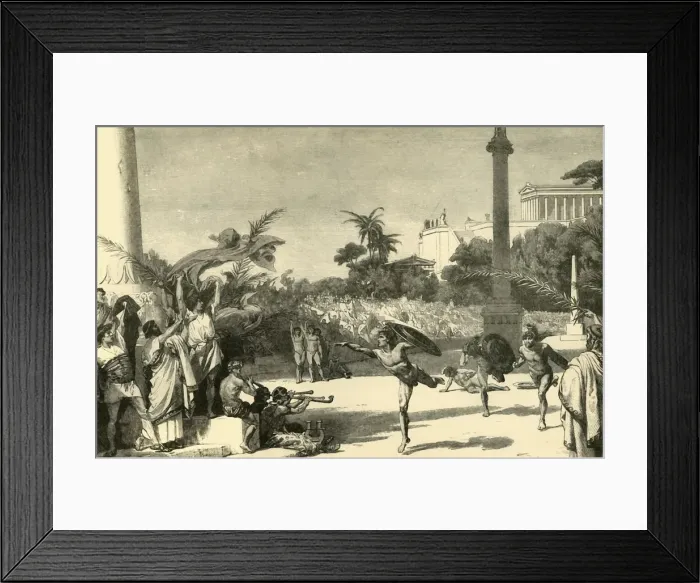 Framed Print : Olympic Games, 1890. Creator: Unknown Framed Print : Olympic Games, 1890. Creator: Unknown