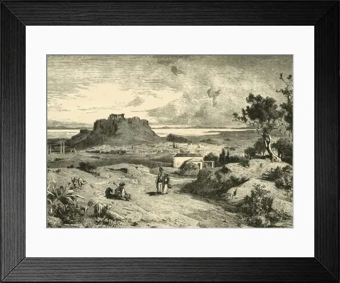 Framed Print : Athens, 1890. Creator: Unknown Framed Print : Athens, 1890. Creator: Unknown