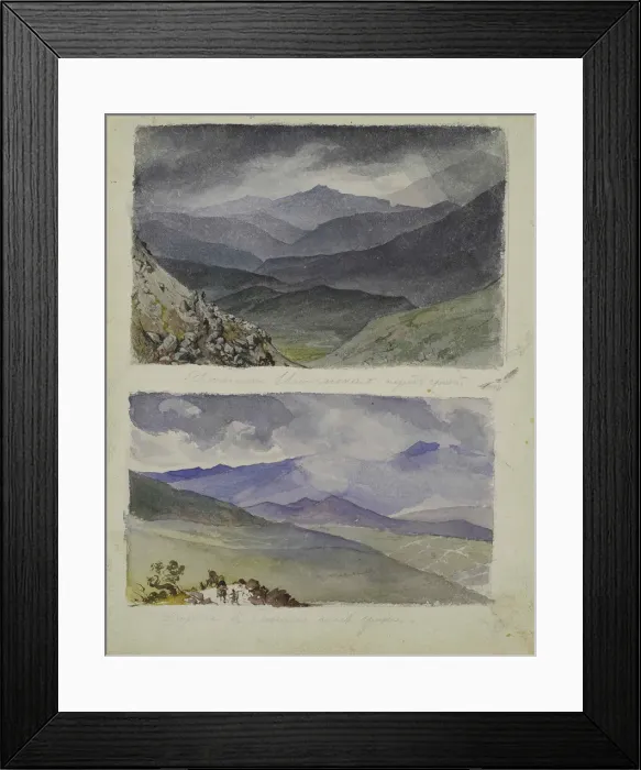 Framed Print : Path to Sinano after the storm, 1835. Creator: Briullov, Karl Pavlovich (1799-1852) Framed Print : Path to Sinano after the storm, 1835. Creator: Briullov, Karl Pavlovich (1799-1852)