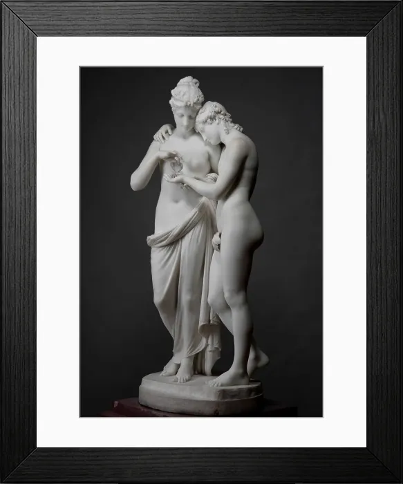 Framed Print : Amor and Psyche, 1808. Creator: Canova, Antonio (1757-1822) Framed Print : Amor and Psyche, 1808. Creator: Canova, Antonio (1757-1822)