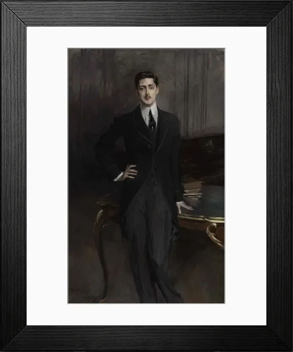 Framed Print : Portrait of Count Sergey Platonovich Zubov (1881-1964), 1913. Creator: Boldini, Giovanni Framed Print : Portrait of Count Sergey Platonovich Zubov (1881-1964), 1913. Creator: Boldini, Giovanni