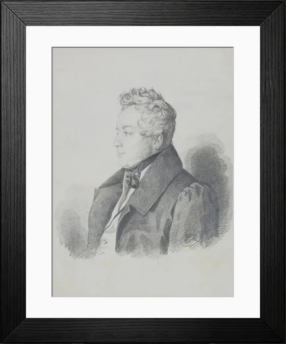 Framed Print : Portrait of Count Alexander Dmitrievich Olsufyev (1790-1853), after 1832. Creator: Hampeln Framed Print : Portrait of Count Alexander Dmitrievich Olsufyev (1790-1853), after 1832. Creator: Hampeln