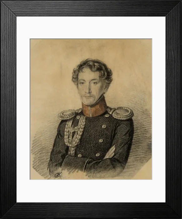 Framed Print : Portrait of Alexander Ivanovich Dmitriev-Mamonov (1787-1836), Early 1820s. Creator: Hampeln Framed Print : Portrait of Alexander Ivanovich Dmitriev-Mamonov (1787-1836), Early 1820s. Creator: Hampeln