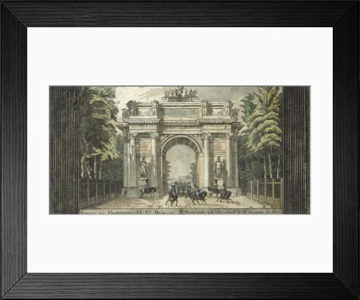Framed Print : Festival in Catherinehof, 1824-1825. Creator: Hampeln, Carl, von (1794-after 1880) Framed Print : Festival in Catherinehof, 1824-1825. Creator: Hampeln, Carl, von (1794-after 1880)
