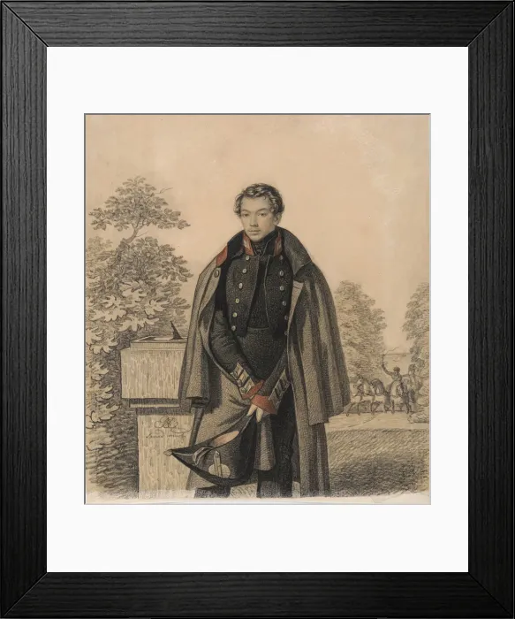 Framed Print : Portrait of A. W. Raevsky, Early 1820s. Creator: Hampeln, Carl, von (1794-after 1880) Framed Print : Portrait of A. W. Raevsky, Early 1820s. Creator: Hampeln, Carl, von (1794-after 1880)