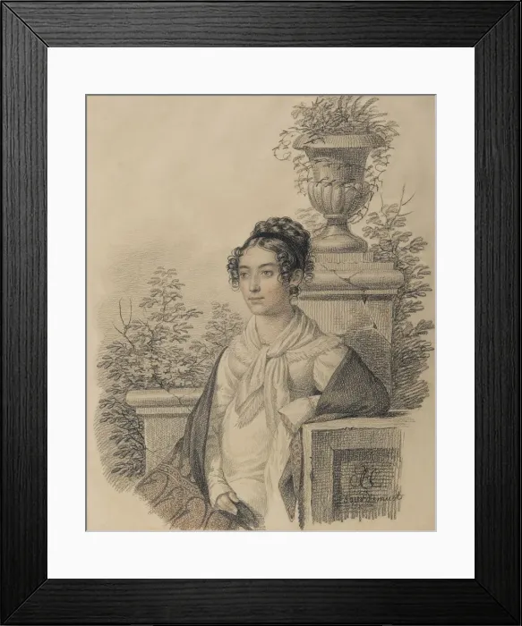 Framed Print : Portrait of Olga Nikolaevna Kokoshkina, nee Rezanova (1802-1828), Between 1824 and 1828 Framed Print : Portrait of Olga Nikolaevna Kokoshkina, nee Rezanova (1802-1828), Between 1824 and 1828