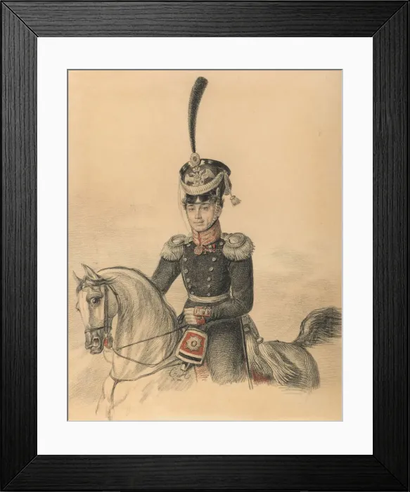 Framed Print : Portrait of Nikolay Alexandrovich Islenyev (1785-1851), End of 1810s. Creator: Hampeln Framed Print : Portrait of Nikolay Alexandrovich Islenyev (1785-1851), End of 1810s. Creator: Hampeln