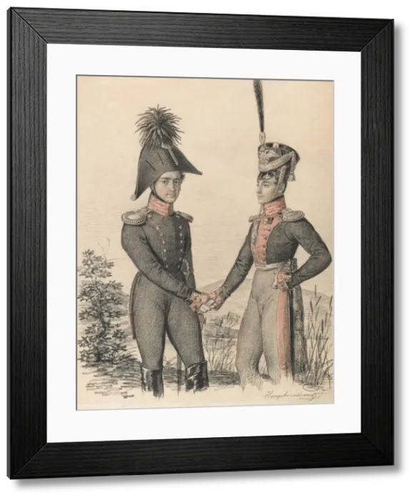 Framed Print : Portrait of Pyotr Petrovich Esipov (1797-1876) and Pavel Yakovlevich de Witte (1796-1864) Framed Print : Portrait of Pyotr Petrovich Esipov (1797-1876) and Pavel Yakovlevich de Witte (1796-1864)