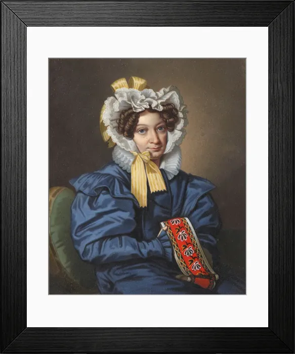Framed Print : Portrait of Countess A. M. Golitsyna, 1830s. Creator: Hampeln, Carl, von (1794-after 1880) Framed Print : Portrait of Countess A. M. Golitsyna, 1830s. Creator: Hampeln, Carl, von (1794-after 1880)