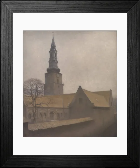 Framed Print : Saint Petri Church, Copenhagen, 1906. Creator: Hammershoi, Vilhelm (1864-1916) Framed Print : Saint Petri Church, Copenhagen, 1906. Creator: Hammershoi, Vilhelm (1864-1916)