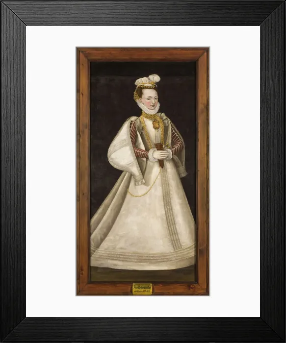 Framed Print : Portrait of Perchta of Rosenberg (1425-1476). Creator: Anonymous