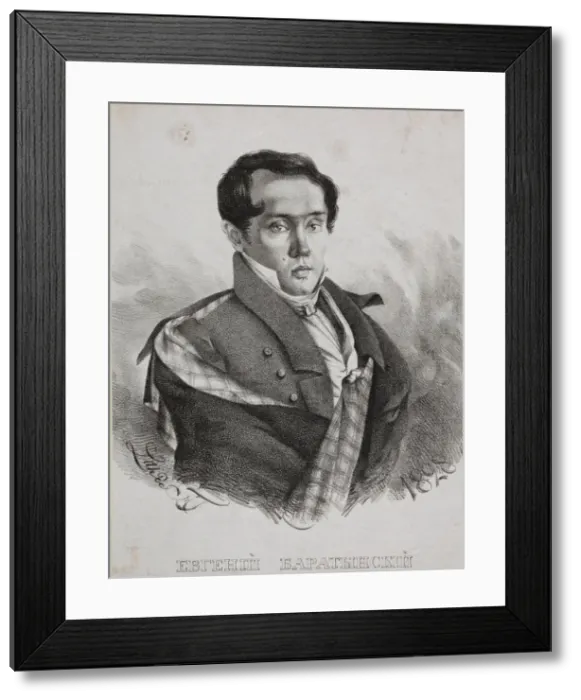 Framed Print : Portrait of the poet Yevgeny Abramovich Baratynsky (1800-1844), 1828. Creator: Hampeln Framed Print : Portrait of the poet Yevgeny Abramovich Baratynsky (1800-1844), 1828. Creator: Hampeln