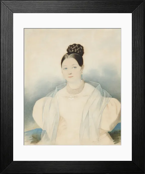 Framed Print : Portrait of Countess Ekaterina Alexandrovna Zubova, nee Obolenskaya (1811-1843), 1830s Framed Print : Portrait of Countess Ekaterina Alexandrovna Zubova, nee Obolenskaya (1811-1843), 1830s
