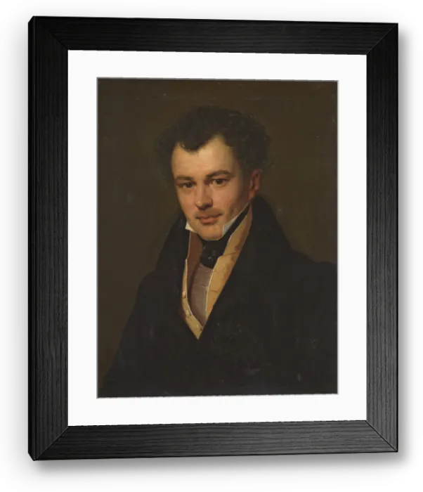 Framed Print : Portrait of Mikhail Matveevich Cherkasov, c. 1827. Creator: Kiprensky, Orest Adamovich (1782-1836) Framed Print : Portrait of Mikhail Matveevich Cherkasov, c. 1827. Creator: Kiprensky, Orest Adamovich (1782-1836)