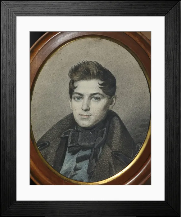 Framed Print : Portrait of Ivan Petrovich Postnikov, 1834. Creator: Hampeln, Carl, von (1794-after 1880) Framed Print : Portrait of Ivan Petrovich Postnikov, 1834. Creator: Hampeln, Carl, von (1794-after 1880)