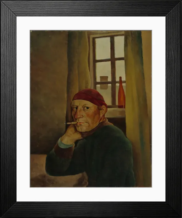 Framed Print : Self-Portrait, 1933. Creator: Lampi, Vilho (1898-1936) Framed Print : Self-Portrait, 1933. Creator: Lampi, Vilho (1898-1936)