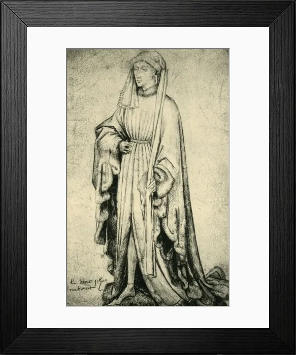Framed Print : Portrait of John IV, Duke of Brabant, 1460-1470, (1943). Creator: Unknown Framed Print : Portrait of John IV, Duke of Brabant, 1460-1470, (1943). Creator: Unknown