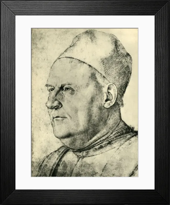 Framed Print : Portrait of a Venetian senator, 1487, (1943). Creator: Francesco Bonsignori Framed Print : Portrait of a Venetian senator, 1487, (1943). Creator: Francesco Bonsignori
