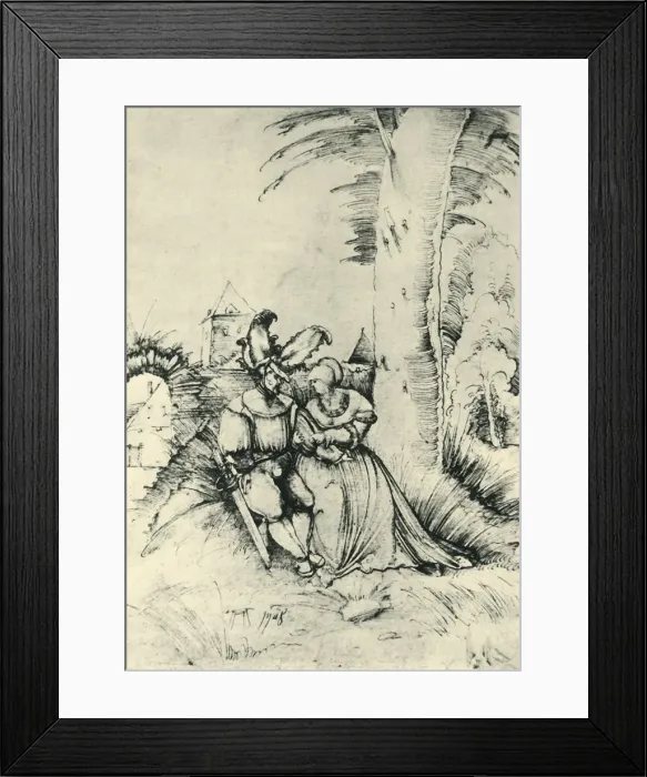 Framed Print : Lovers, 1508, (1943). Creator: Albrecht Altdorfer Framed Print : Lovers, 1508, (1943). Creator: Albrecht Altdorfer