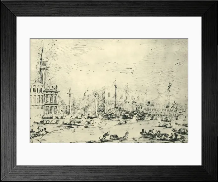 Framed Print : Venice: The Bacino di San Marco on Ascension Day 1729, (1943). Creator: Canaletto Framed Print : Venice: The Bacino di San Marco on Ascension Day 1729, (1943). Creator: Canaletto