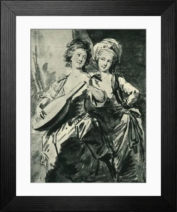 Framed Print : The Fries Countesses, late 18th-early 19th century, (1943). Creator: Heinrich Friedrich Füger Framed Print : The Fries Countesses, late 18th-early 19th century, (1943). Creator: Heinrich Friedrich Füger