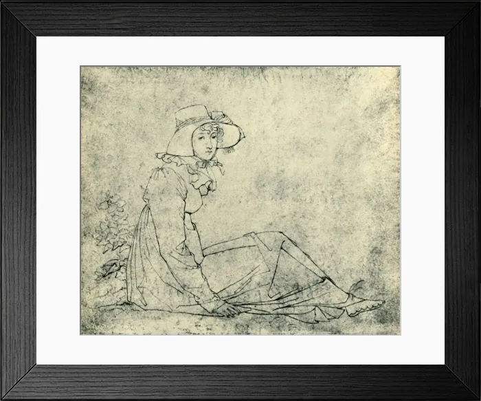 Framed Print : Portrait of Elizabeth MalB, c1811, (1943). Creator: Peter von Cornelius Framed Print : Portrait of Elizabeth MalB, c1811, (1943). Creator: Peter von Cornelius