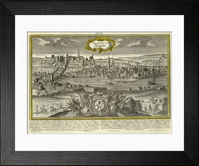 Framed Print : Namur, c1740. Creator: Johann Georg Ringlin Framed Print : Namur, c1740. Creator: Johann Georg Ringlin