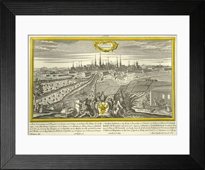 Framed Print : Cambray, c1740. Creator: A GlaBer Framed Print : Cambray, c1740. Creator: A GlaBer