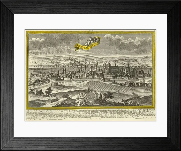 Framed Print : Regensburg, c1740. Creator: Johann Georg Ringlin