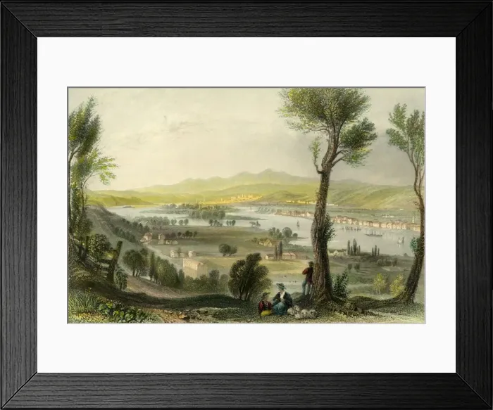 Framed Print : View from Mount Ida (Near Troy), c1839. Creator: H Wallis Framed Print : View from Mount Ida (Near Troy), c1839. Creator: H Wallis