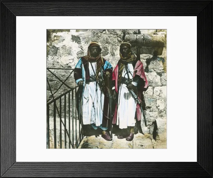 Framed Print : Bedouin Chiefs, Jericho, c1910s. Creator: Unknown Framed Print : Bedouin Chiefs, Jericho, c1910s. Creator: Unknown