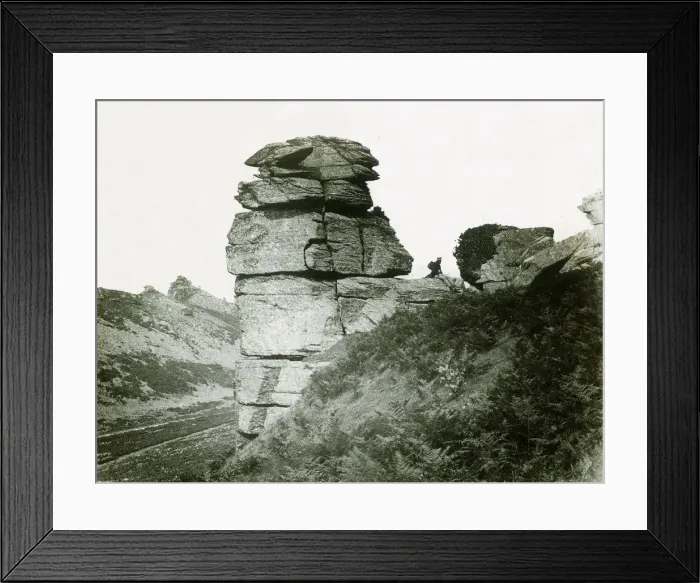 Framed Print : Cheesewring, Valley of Rocks - Lynton. Creator: Unknown Framed Print : Cheesewring, Valley of Rocks - Lynton. Creator: Unknown