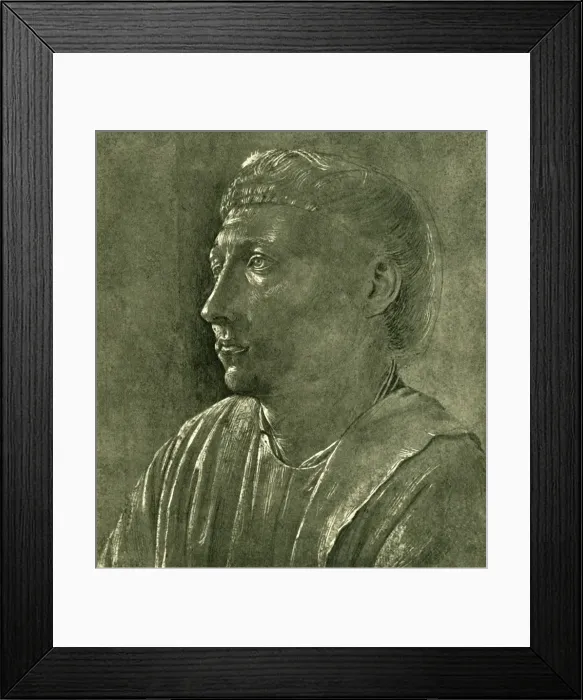 Framed Print : Bust of a cleric, c1450, (1943). Creator: Fra Angelico Framed Print : Bust of a cleric, c1450, (1943). Creator: Fra Angelico