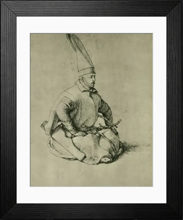Framed Print : Turkish Janissary, 1479-1481, (1943). Creator: Gentile Bellini Framed Print : Turkish Janissary, 1479-1481, (1943). Creator: Gentile Bellini