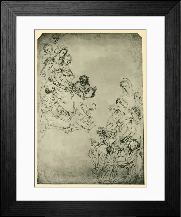 Framed Print : Allegory of the Liberal Arts: Logic and Grammar, early 15th century, (1943). Creator Framed Print : Allegory of the Liberal Arts: Logic and Grammar, early 15th century, (1943). Creator