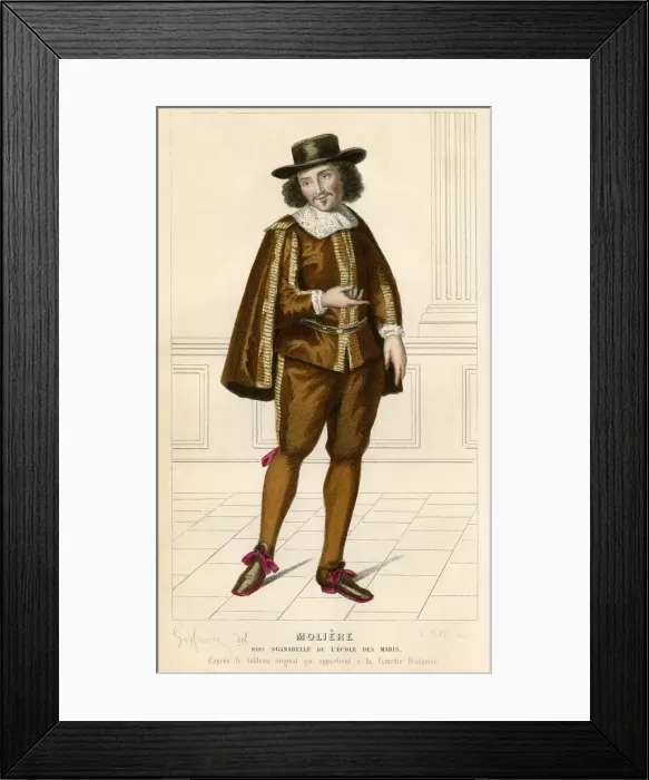 Framed Print : Sganarelle, 1868. Creator: L Wolff Framed Print : Sganarelle, 1868. Creator: L Wolff