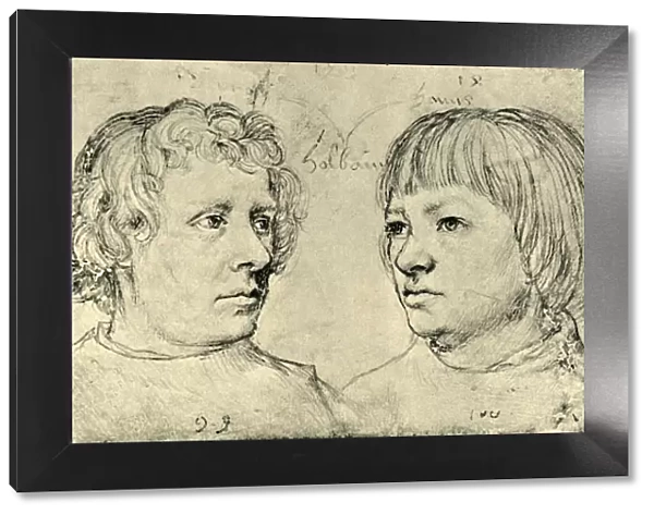 Ambrosius and Hans, the artists sons, 1511, (1943). Creator: Hans Holbein the Elder