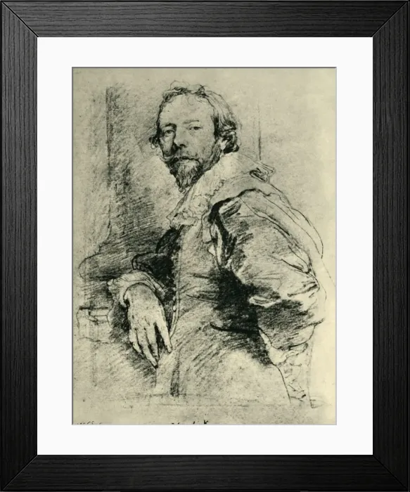 Framed Print : Portrait of Adam de Coster, 1627-1635, (1943). Creator: Anthony van Dyck Framed Print : Portrait of Adam de Coster, 1627-1635, (1943). Creator: Anthony van Dyck