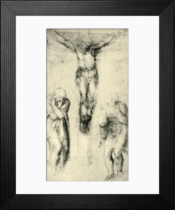 Framed Print : Christ on the Cross between the Virgin and St John, c1560-1564, (1943). Creator Framed Print : Christ on the Cross between the Virgin and St John, c1560-1564, (1943). Creator