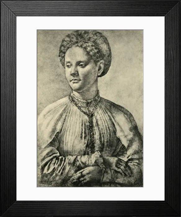 Framed Print : Portrait of a woman, c1515-1557, (1943). Creator: Jacopo Pontormo Framed Print : Portrait of a woman, c1515-1557, (1943). Creator: Jacopo Pontormo