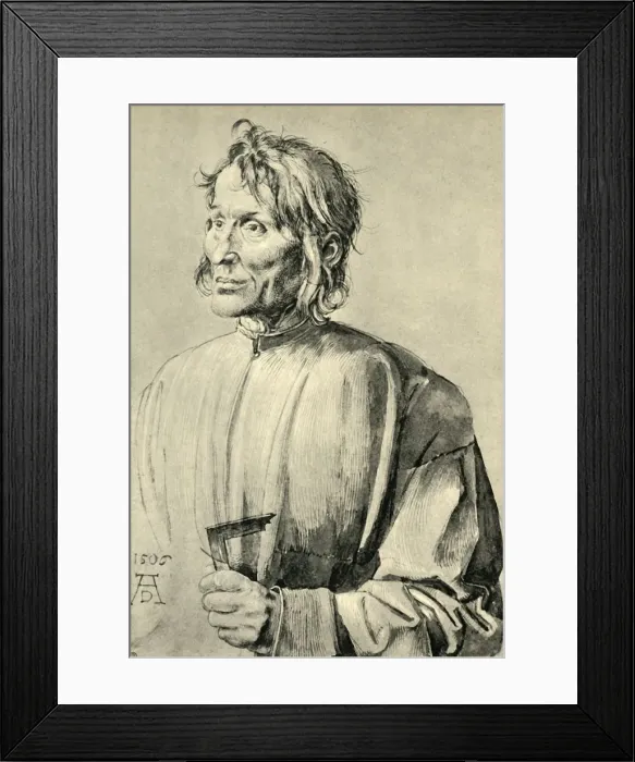 Framed Print : The Architect Hieronymus von Augsburg, 1506, (1943). Creator: Albrecht Durer Framed Print : The Architect Hieronymus von Augsburg, 1506, (1943). Creator: Albrecht Durer