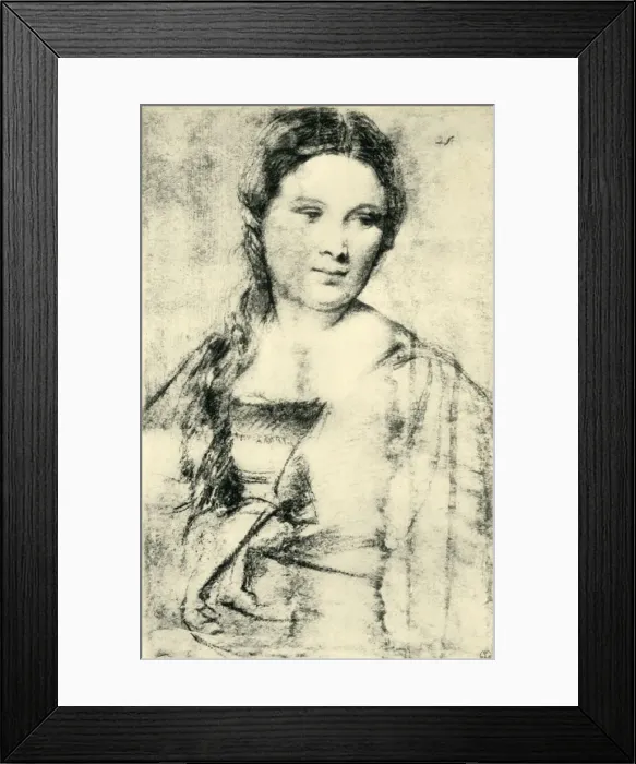Framed Print : Portrait of a young woman, c1515, (1943). Creator: Titian Framed Print : Portrait of a young woman, c1515, (1943). Creator: Titian