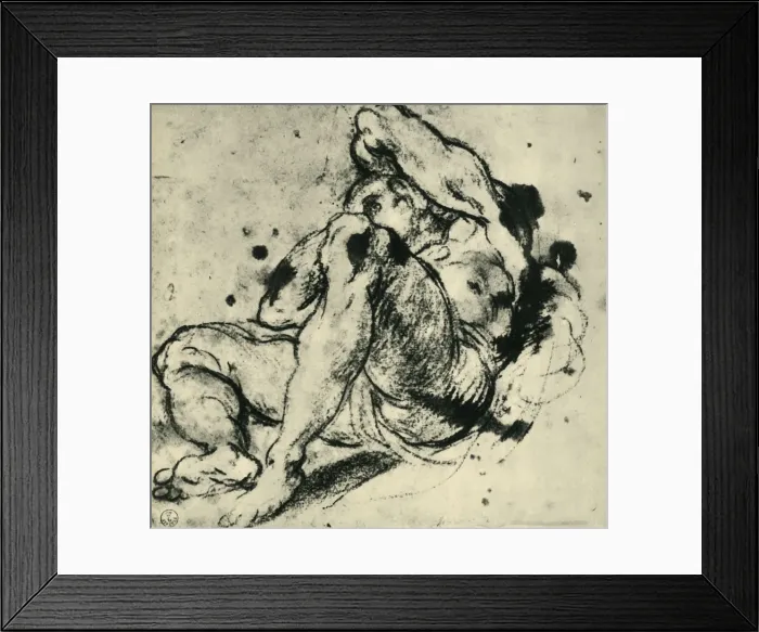 Framed Print : Figure of a man, mid-late 16th century, (1943). Creator: Jacopo Tintoretto Framed Print : Figure of a man, mid-late 16th century, (1943). Creator: Jacopo Tintoretto