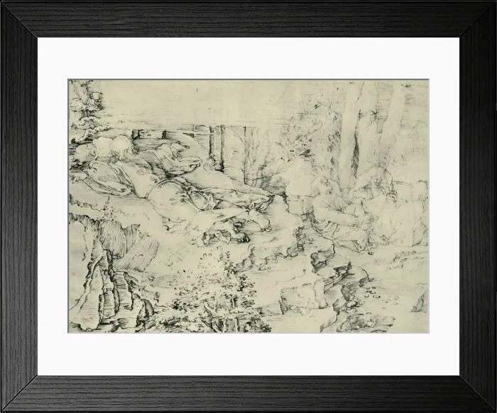 Framed Print : Agony in the Garden, 1521, (1943). Creator: Albrecht Durer Framed Print : Agony in the Garden, 1521, (1943). Creator: Albrecht Durer
