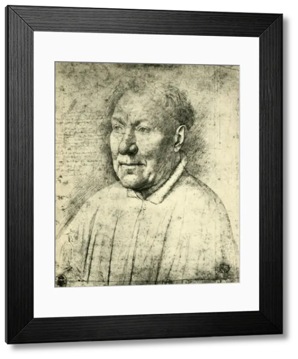 Framed Print : Portrait of Cardinal Niccolo Albergati, c1430, (1943). Creator: Jan van Eyck Framed Print : Portrait of Cardinal Niccolo Albergati, c1430, (1943). Creator: Jan van Eyck