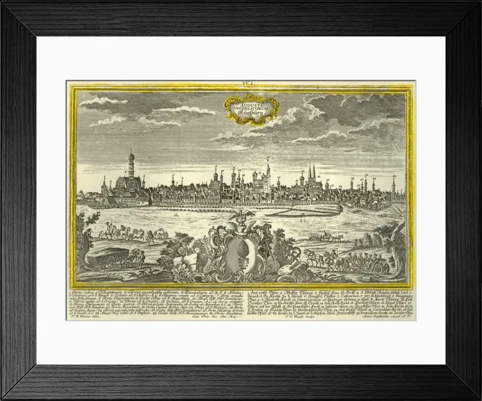Framed Print : Augsburg, c1740. Creator: Johann Georg Ringlin Framed Print : Augsburg, c1740. Creator: Johann Georg Ringlin