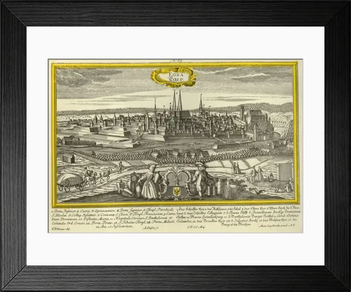 Framed Print : Eger, c1740. Creator: A GlaBer Framed Print : Eger, c1740. Creator: A GlaBer